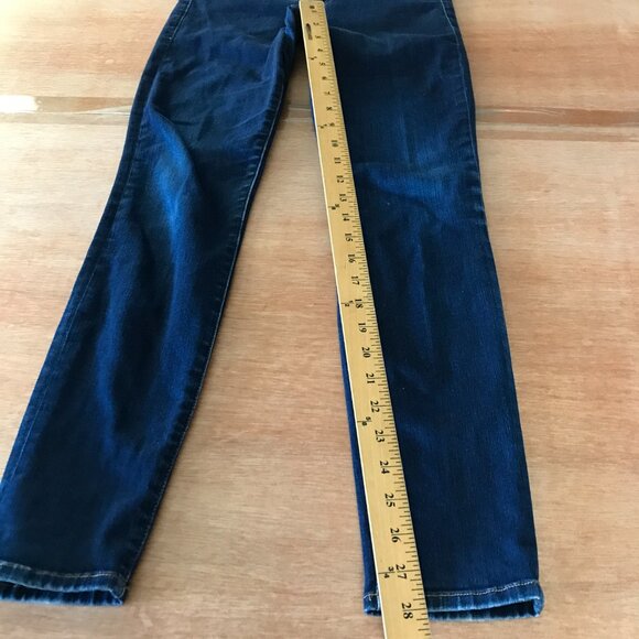 Frame Le High Skinny Jeans Women 28 Blue Mid Rise Dark Wash Stretch Preppy 16436 - Picture 8 of 14